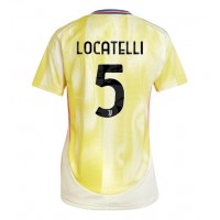 Fotballdrakt Dame Juventus Manuel Locatelli #5 Bortedrakt 2024-25 Kortermet